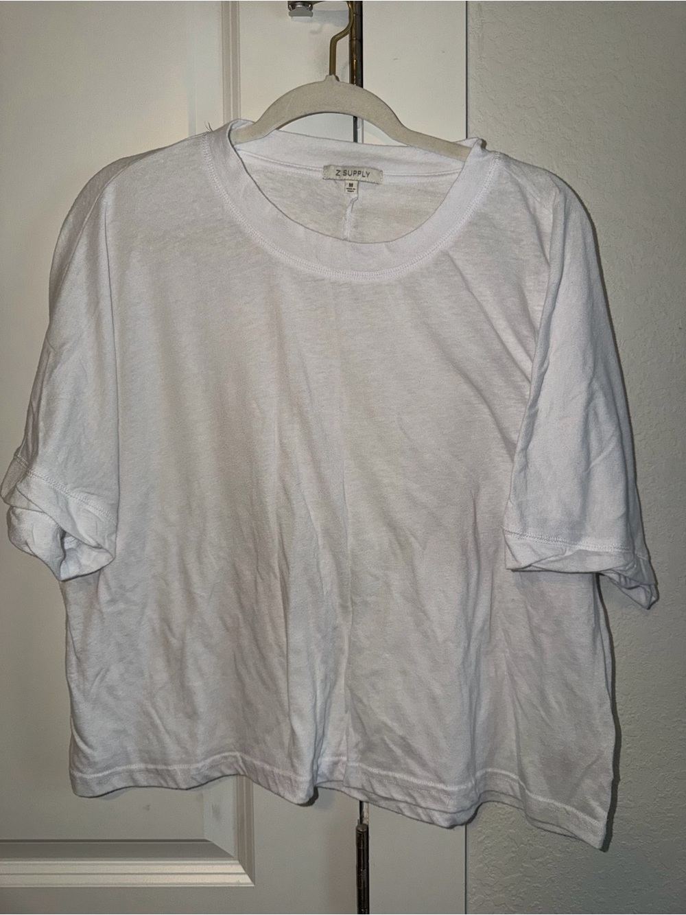 Z Supply White Relaxed Crewneck Tee